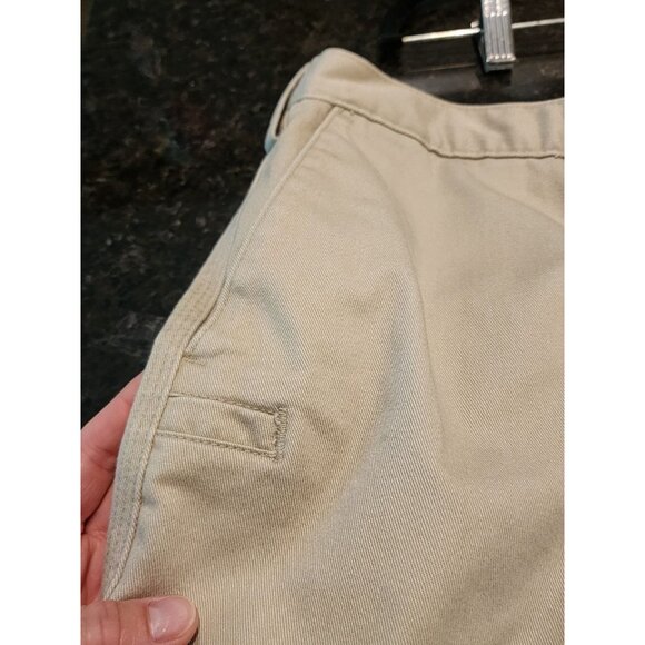 Carhartt Pants Cotton Khaki B129STN Mens 42x32 Flat Front Pockets - Picture 4 of 9